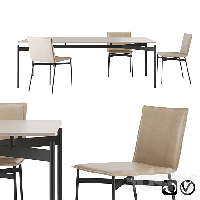 Zazu Chair and Table 3DSMax File - thumbnail 1