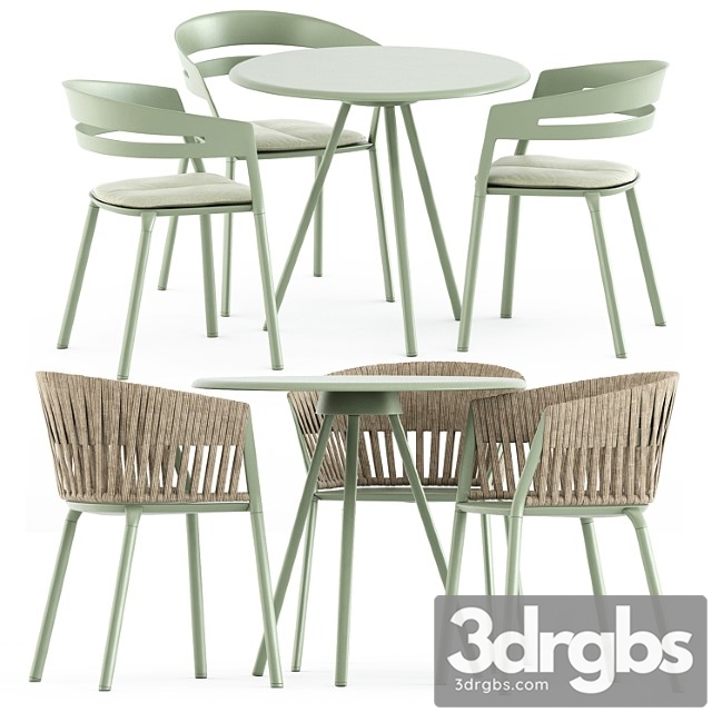 Zebra round table and ria dining armchair by fast - thumbnail 1