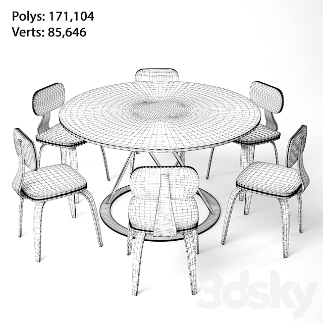 Zeus Metal Table 3DSMax File - thumbnail 5