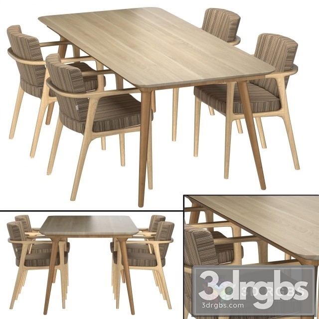 Zio Dining Table 3dsmax Download - thumbnail 1