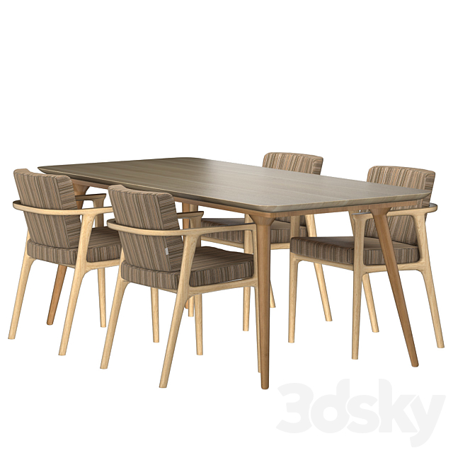 Zio Dining Table 3DSMax File - thumbnail 3