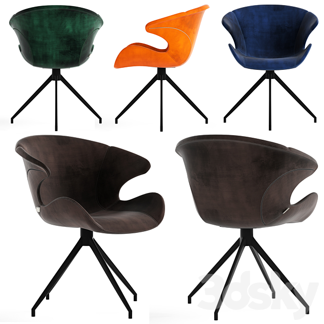 Zuvier Mia Armchair and Storm table 3DS Max Model - thumbnail 2