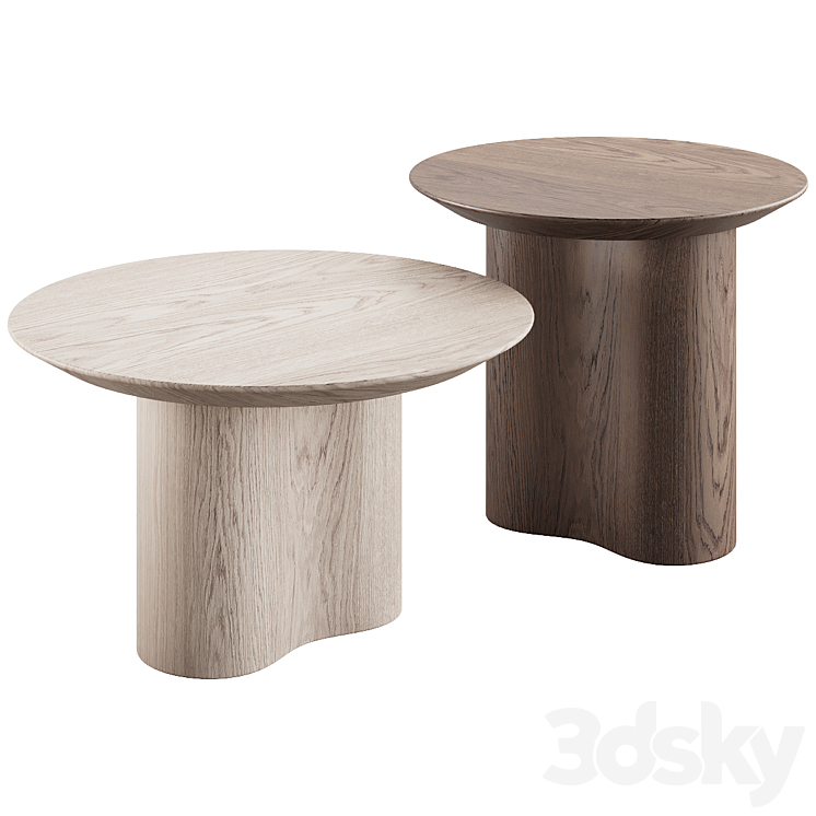 011 modern coffee tables Prince side by grazia&co 3DS Max Model - thumbnail 3