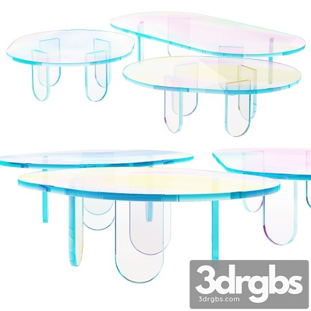 015 Multi Colored Pearl Custom Coffee Table 00 3dsmax Download - thumbnail 1