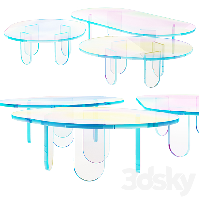 015_Multi-colored Pearl custom coffee table 00 3DSMax File - thumbnail 1