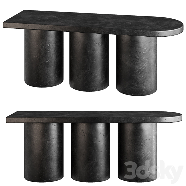 101 Copenhagen Big Foot Bench Coffee table 3DS Max Model - thumbnail 1