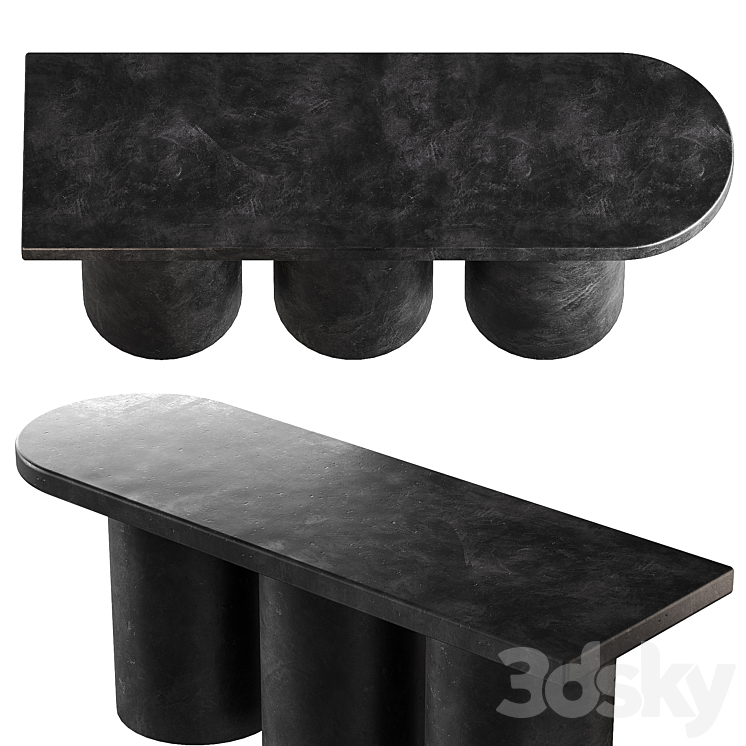 101 Copenhagen Big Foot Bench Coffee table 3DS Max Model - thumbnail 2