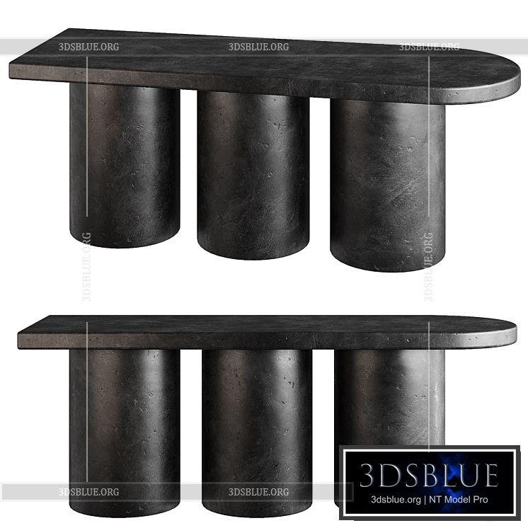 101 Copenhagen Big Foot Bench Coffee table 3DS Max - thumbnail 3