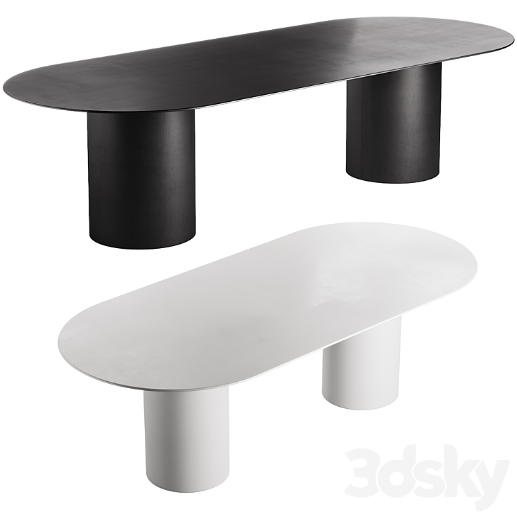 125 Desalto MM8 table by Guglielmo Poletti 3DS Max Model - thumbnail 3