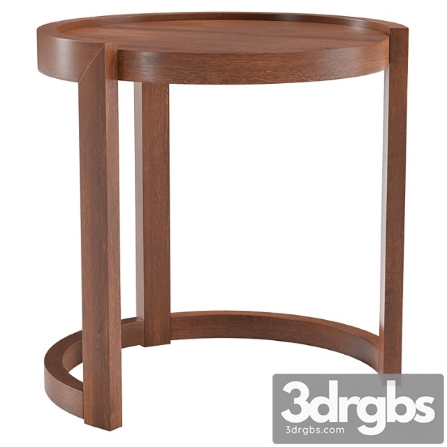 1950s round mahogany side table by paul laszlo - thumbnail 1