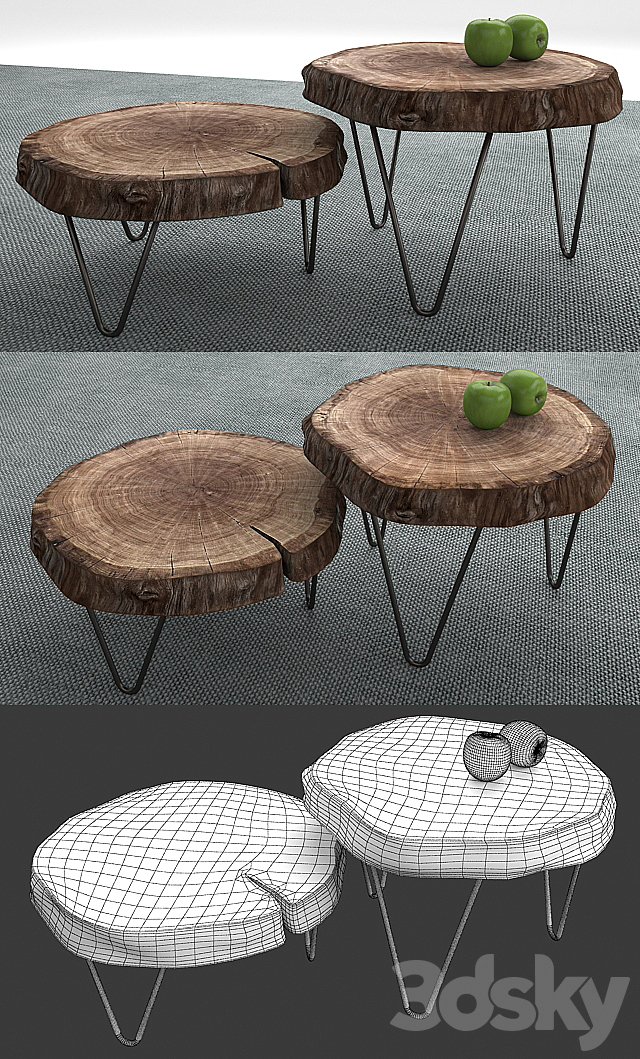 2 Tables 3DSMax File - thumbnail 2