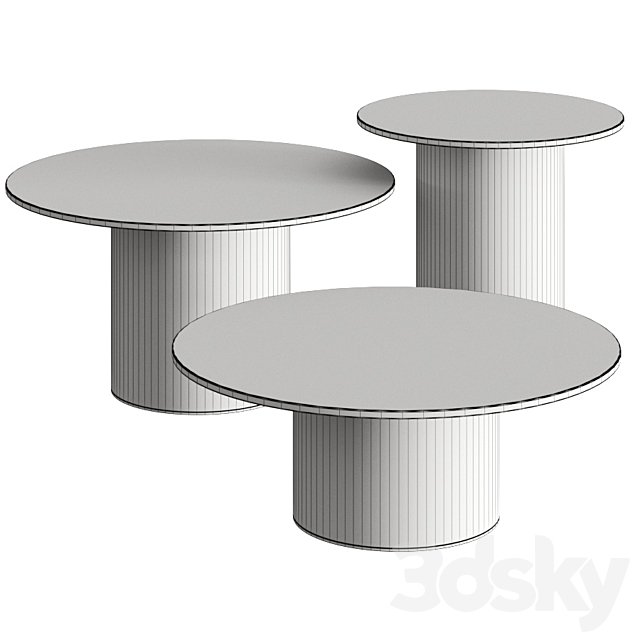 2001 by BD Barcelona Side Tables 3DSMax File - thumbnail 2