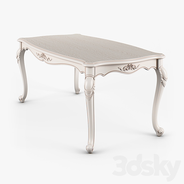 2500100_230_Carpenter_Long_dining_table_1800x950x760 3DS Max Model - thumbnail 2