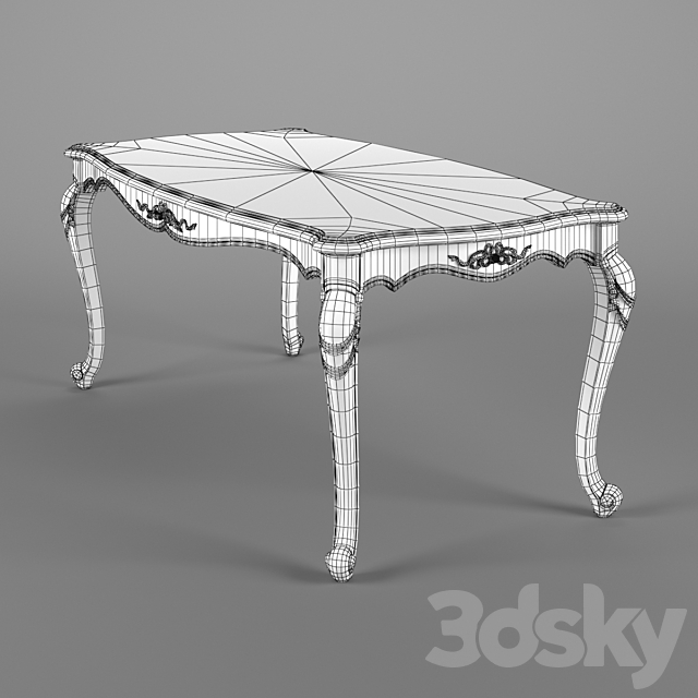 2500100_230_Carpenter_Long_dining_table_1800x950x760 3DS Max Model - thumbnail 3