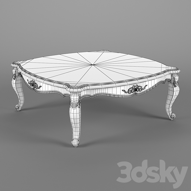 2501000_230_Carpenter_Big_square_tea_table_1200x1200x437 3DS Max Model - thumbnail 3