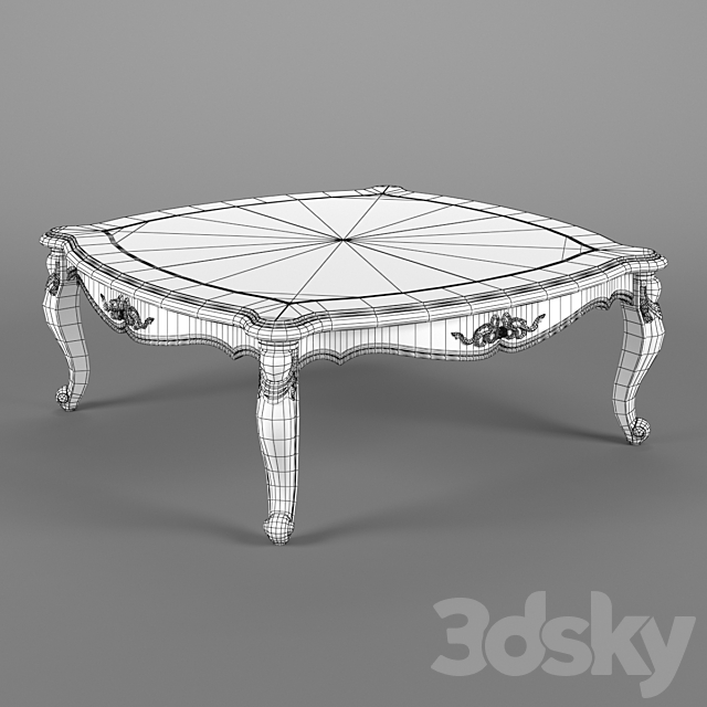 2601000_230_1_Carpenter_Big_square_tea_table_1200x1200x437 3DS Max Model - thumbnail 3