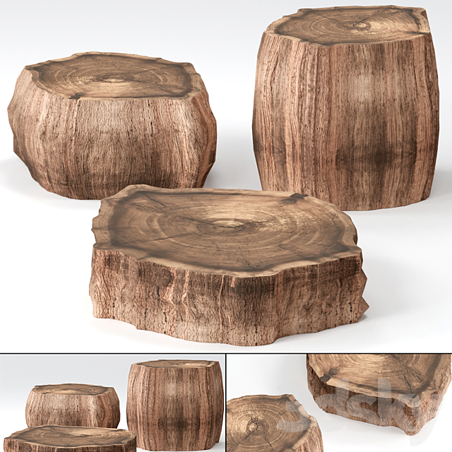 3 slab coffee tables 3DSMax File - thumbnail 1