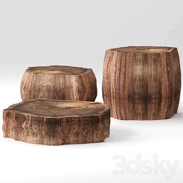 3 slab coffee tables 3DSMax File - thumbnail 3