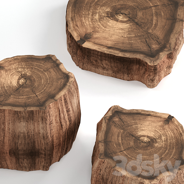 3 slab coffee tables 3DSMax File - thumbnail 4