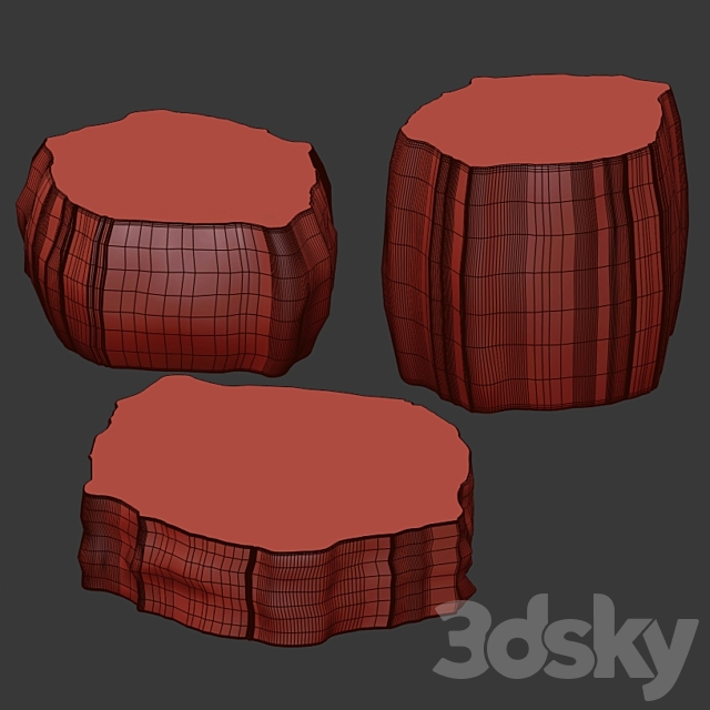 3 slab coffee tables 3DSMax File - thumbnail 5