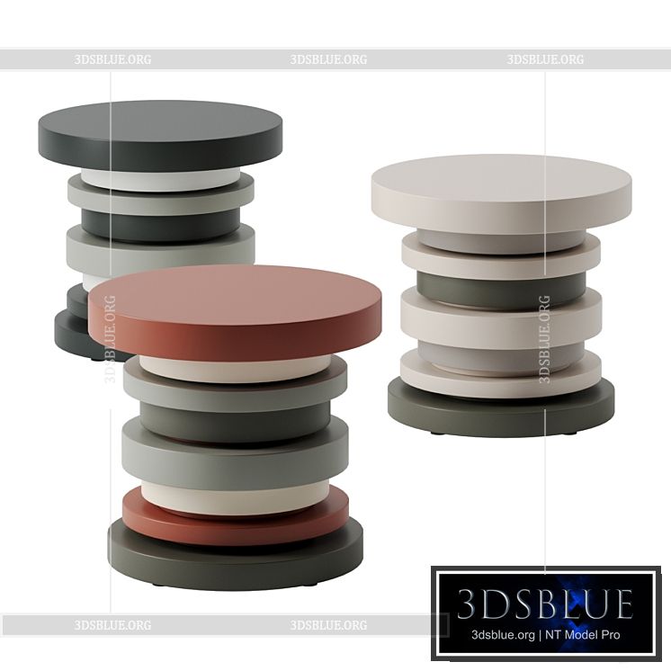 33 side table By Tomasella 3DS Max - thumbnail 3