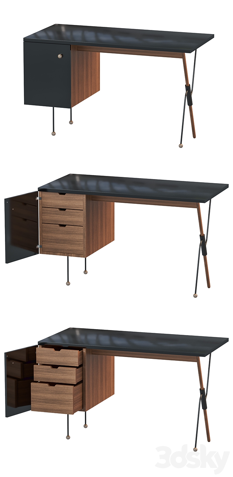 62 desk 3DS Max - thumbnail 2