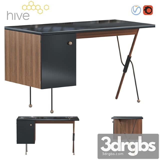 62 Desk 3dsmax Download - thumbnail 1