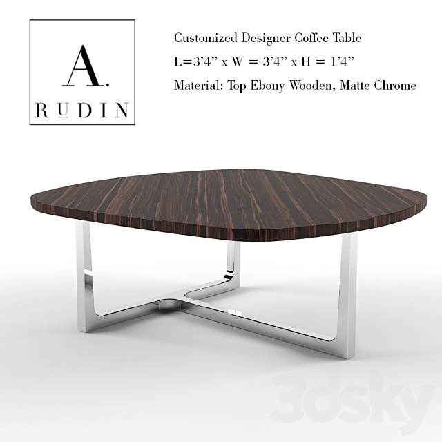 A RUDIN – Designer coffee table 3DSMax File - thumbnail 1