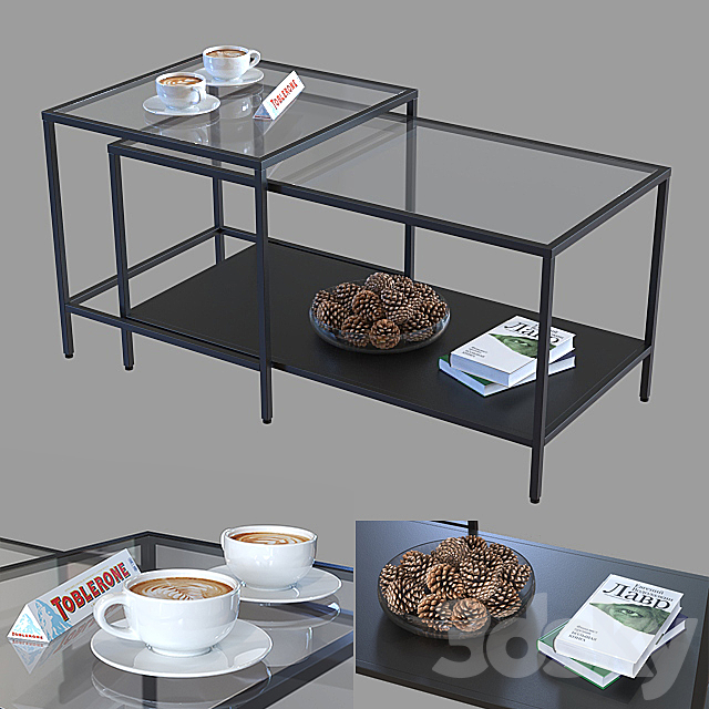 A set of tables IKEA Vits?. 3DSMax File - thumbnail 1