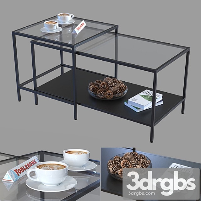 A set of tables ikea vitsё. 2 3dsmax Download - thumbnail 1