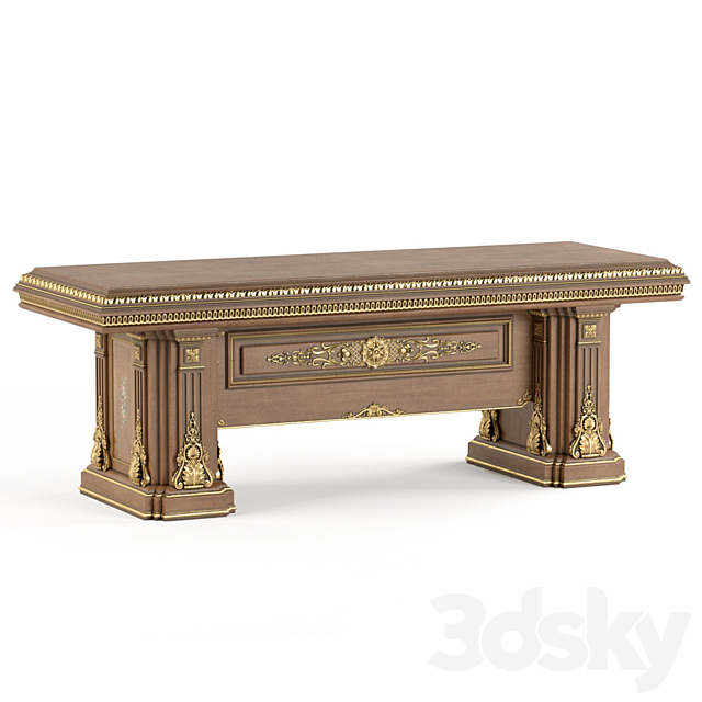 A writing desk in the classical style of Francesco Molon 3DSMax File - thumbnail 1