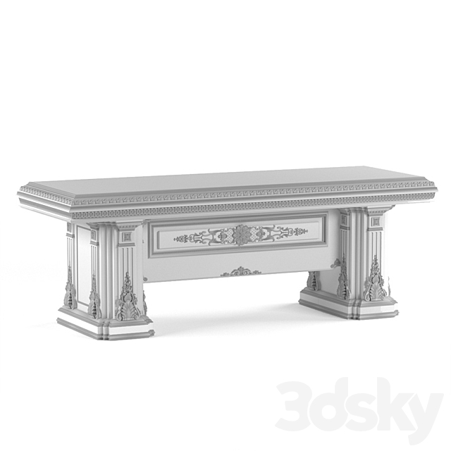 A writing desk in the classical style of Francesco Molon 3DSMax File - thumbnail 3