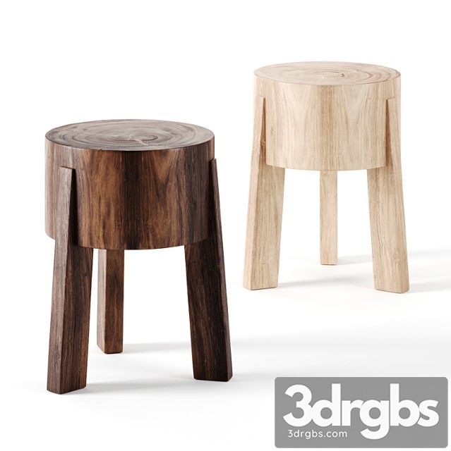 Abbatoir table stool by industrywest 2 3dsmax Download - thumbnail 1