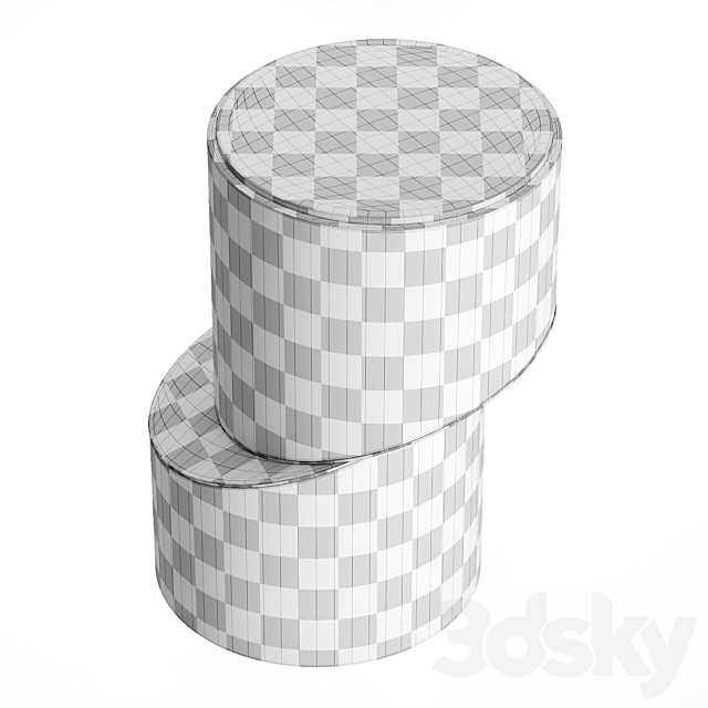 ABSOLUTE SIDE TABLE 3DS Max Model - thumbnail 3