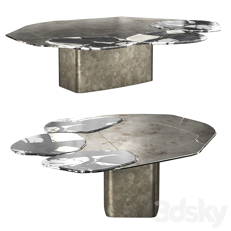 ABSTRACT COFFEE TABLE DC 1716 3DS Max Model - thumbnail 1