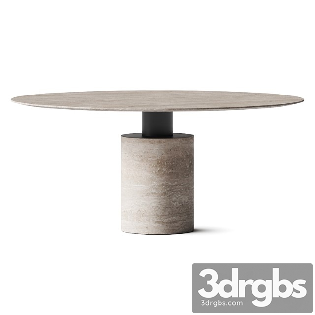 Acerbis Creso Travertine Dining Table 3dsmax Download - thumbnail 1