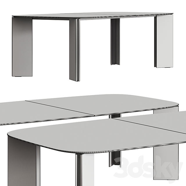 Acerbis Maxwell Dining Tables 3DSMax File - thumbnail 2