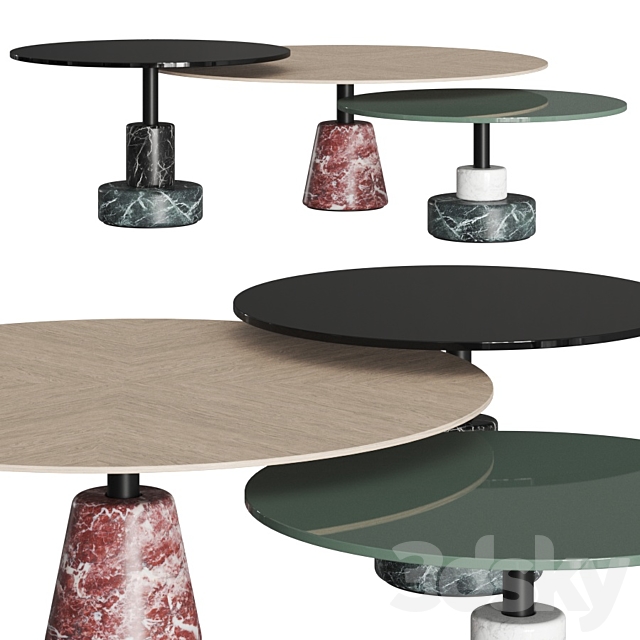 Acerbis Menhir Coffee Tables 3DSMax File - thumbnail 1