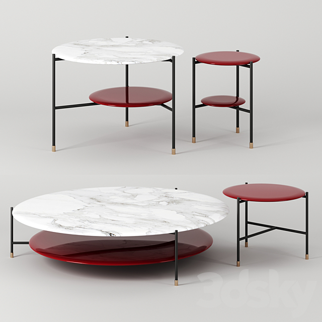 ADRIAN tables by Meridiani. round 3DSMax File - thumbnail 1