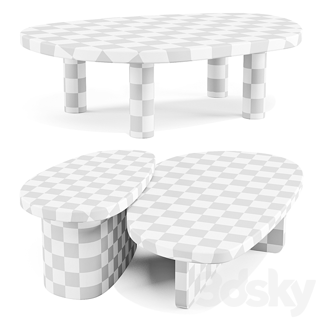 Aedam Anthony: Mush – Coffee and Side Tables 3dsMax Model - thumbnail 5