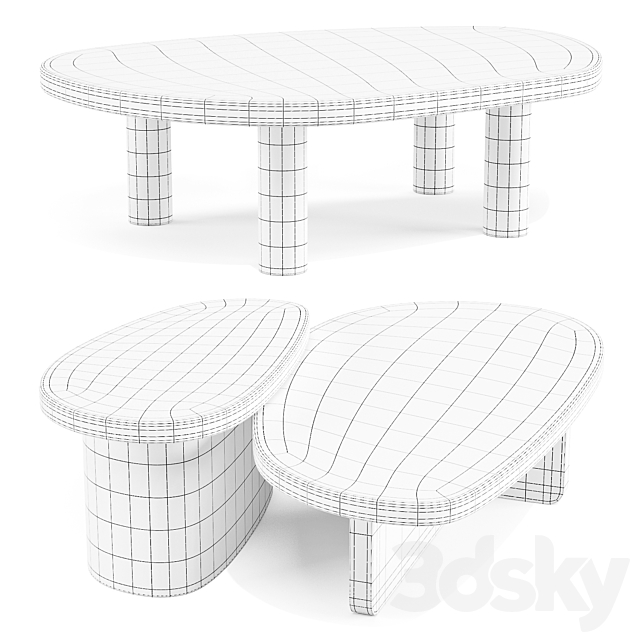 Aedam Anthony: Mush – Coffee and Side Tables 3dsMax Model - thumbnail 6