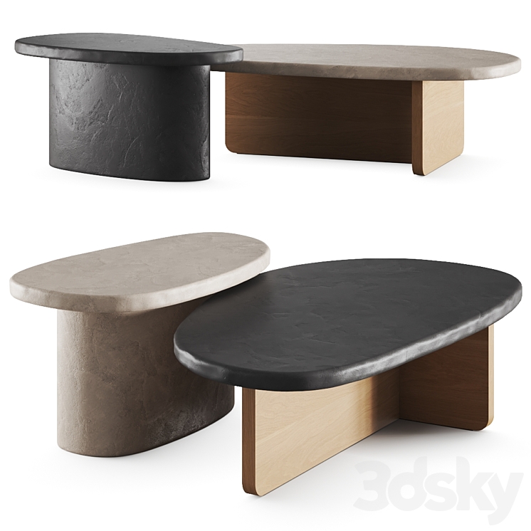 Aedam Anthony Mush Coffee Tables 3DS Max Model - thumbnail 1