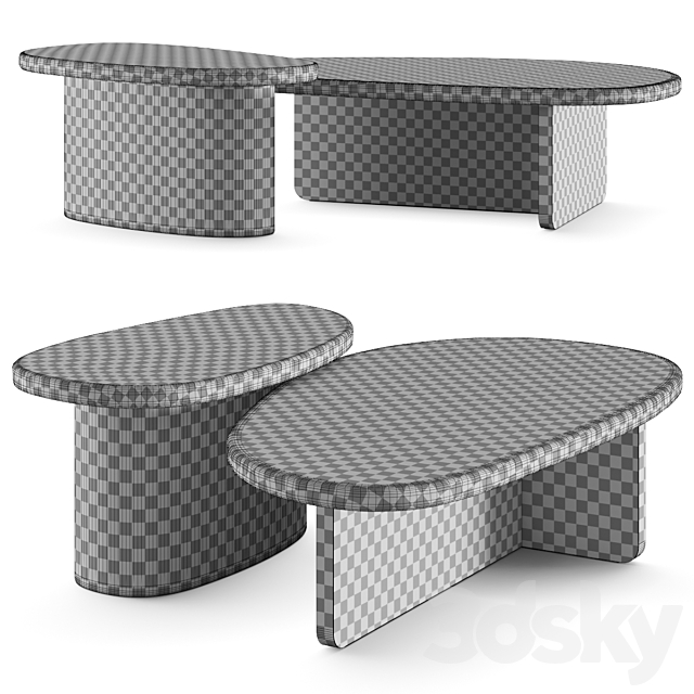 Aedam Anthony Mush Coffee Tables 3DS Max Model - thumbnail 2