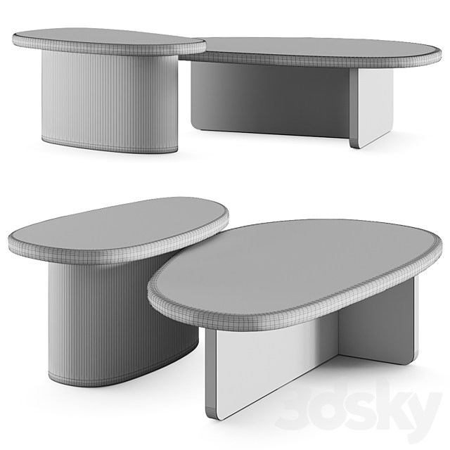 Aedam Anthony Mush Coffee Tables 3DS Max Model - thumbnail 3