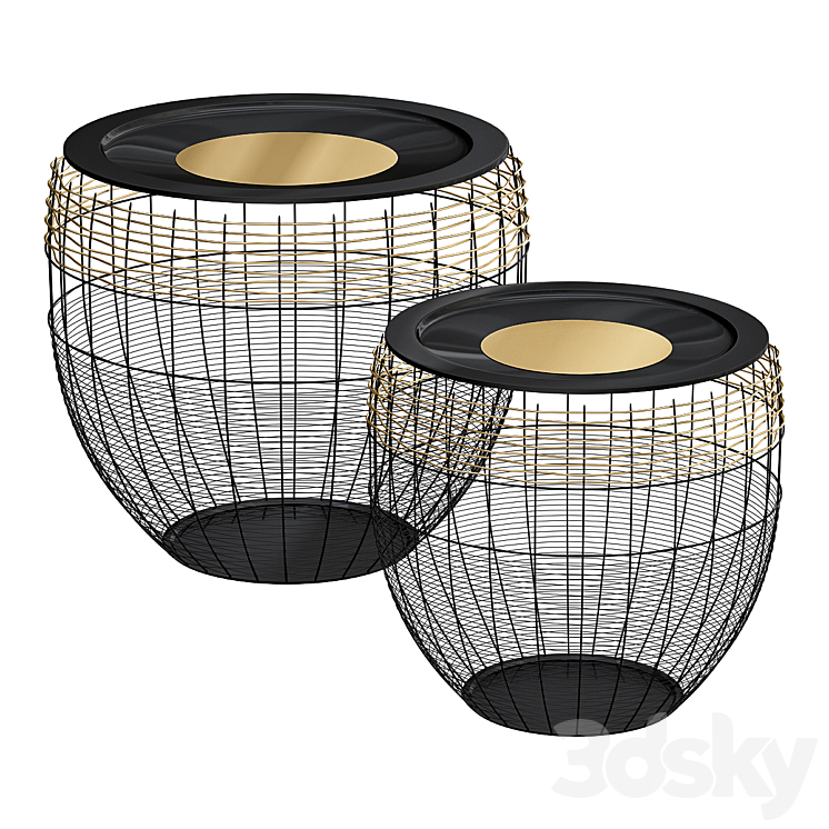 African Wicker Drums 3DS Max - thumbnail 1