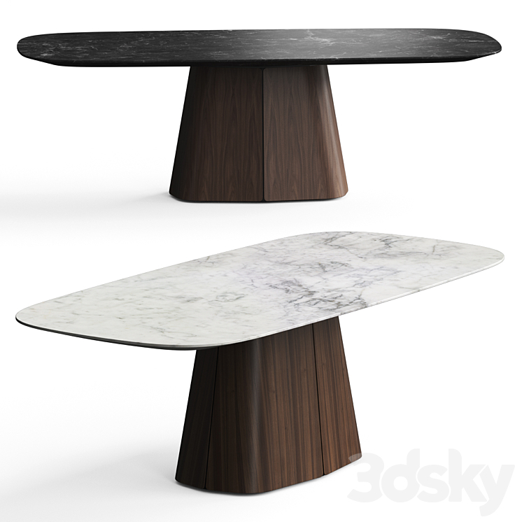 al2 Tessera 001 Dining Table 3DS Max Model - thumbnail 1