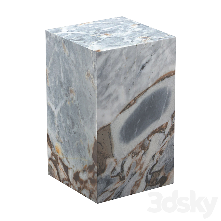 Alcana marble coffee table (La Redoute) 3DS Max Model - thumbnail 1