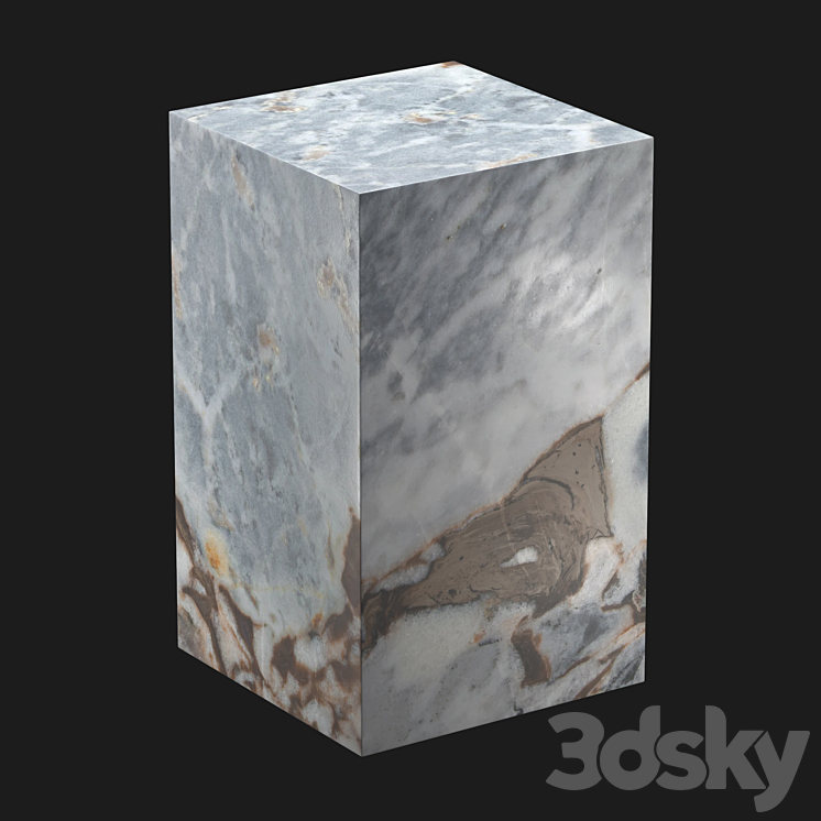 Alcana marble coffee table (La Redoute) 3DS Max - thumbnail 2
