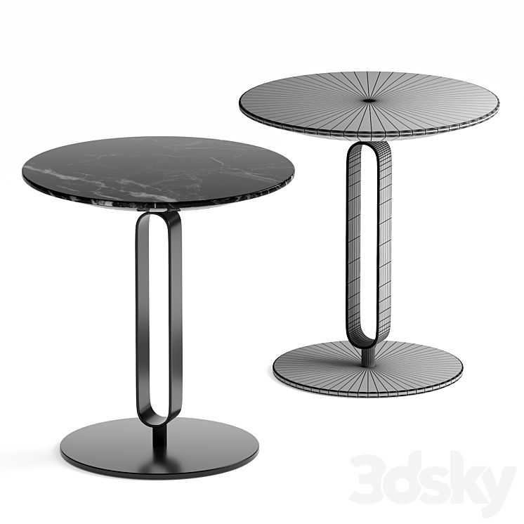 Alfred end table 3DS Max - thumbnail 2