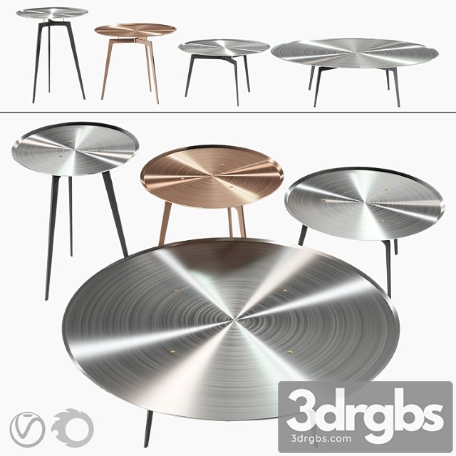 Alivar T Gong Coffee Tables 3dsmax Download - thumbnail 1